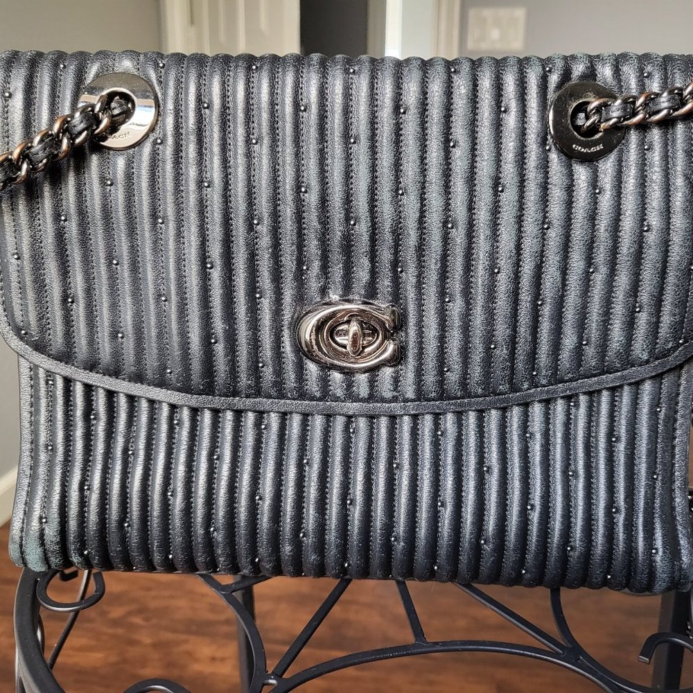 Coach bag- black, medium sized